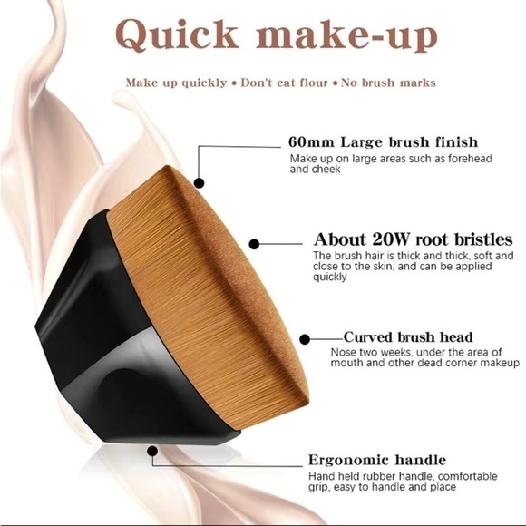 Foundation make up kabuki brush - new in package - Picture 9 of 9